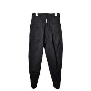 VTG Z Cavaricci Pants Mens 28x33 Black Pleated High Waist Parachute 80s 90s USA